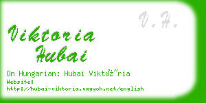 viktoria hubai business card